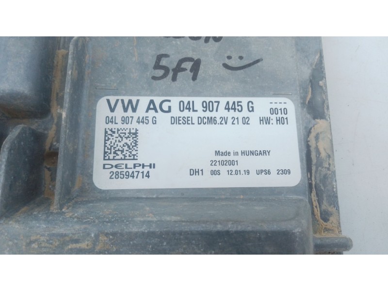 Recambio de centralita motor uce para seat leon (5f1) 1.6 tdi referencia OEM IAM 04L907445G 28594714 