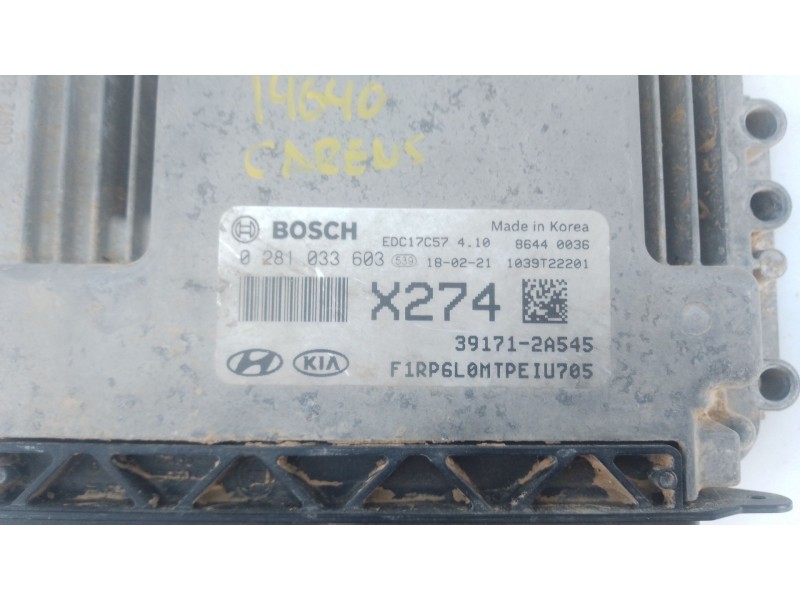 Recambio de centralita motor uce para kia carens iv 1.7 crdi referencia OEM IAM 391712A545 0281033603 