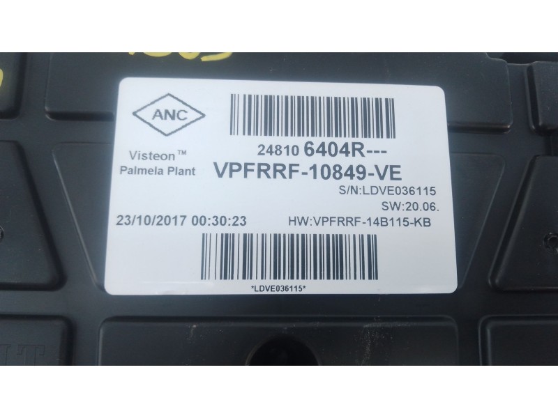 Recambio de cuadro instrumentos para fiat talento autobús (296_) 1.6 d referencia OEM IAM 248106404R  