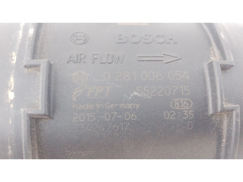 Recambio de caudalimetro para opel combo furgoneta/monovolumen (x12) 1.3 cdti (b05) referencia OEM IAM 0281006054 55220715 