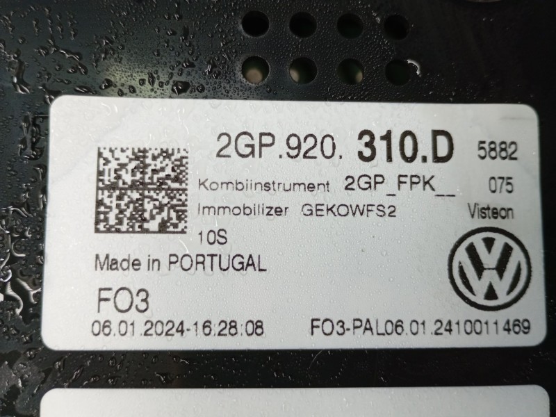 Recambio de cuadro instrumentos para volkswagen t-cross (c11, d31) 1.0 tsi referencia OEM IAM 2GP920310D  