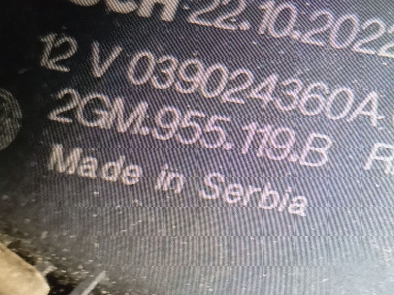 Recambio de motor limpia delantero para volkswagen t-cross (c11, d31) 1.0 tsi referencia OEM IAM 2GM955119B  