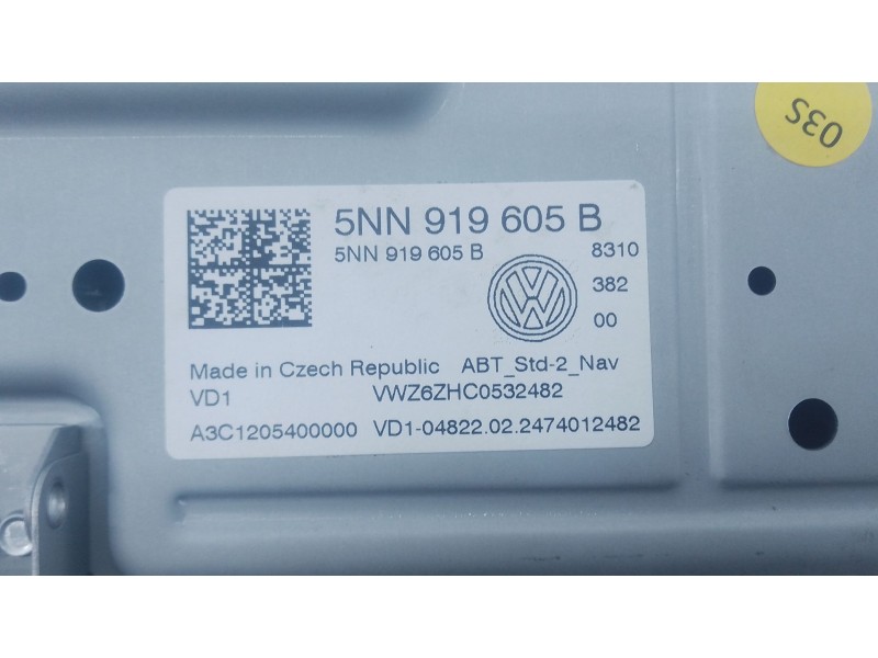 Recambio de sistema navegacion gps para volkswagen t-cross (c11, d31) 1.0 tsi referencia OEM IAM   