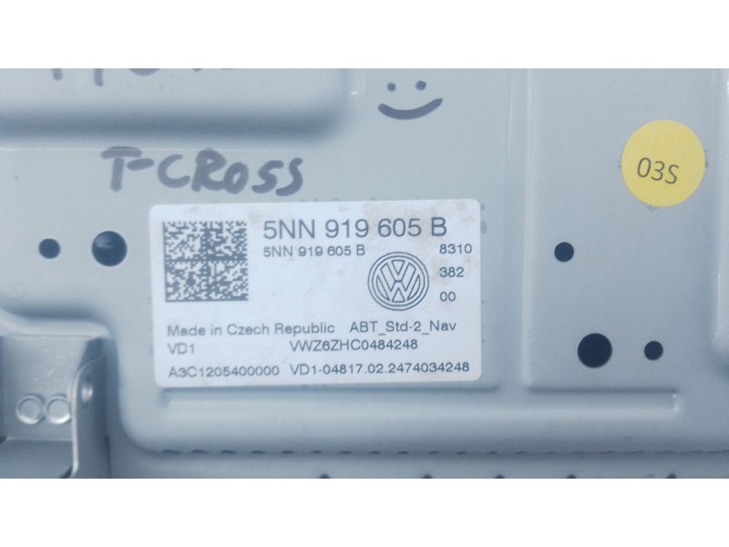 Recambio de sistema navegacion gps para volkswagen t-cross (c11, d31) 1.0 tsi referencia OEM IAM   