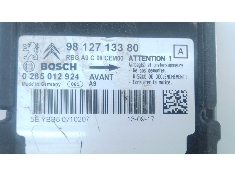 Recambio de centralita airbag para peugeot 208 active referencia OEM IAM   