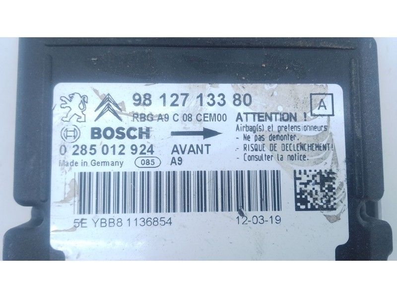 Recambio de centralita airbag para peugeot 208 i (ca_, cc_) 1.5 bluehdi 100 referencia OEM IAM   
