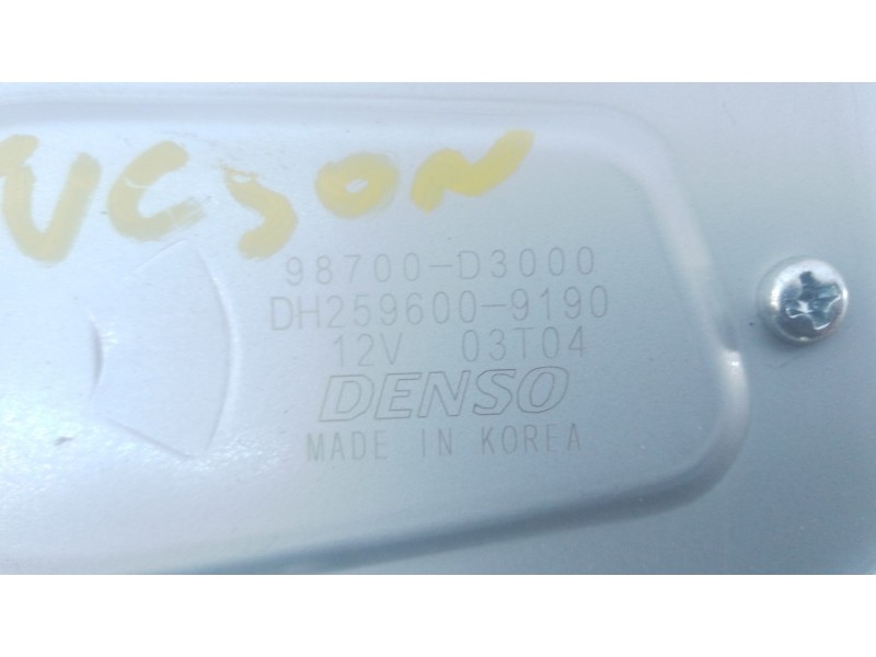 Recambio de motor limpia trasero para hyundai tucson (tl, tle) 1.7 crdi referencia OEM IAM 98700D3000 DH2596009190 