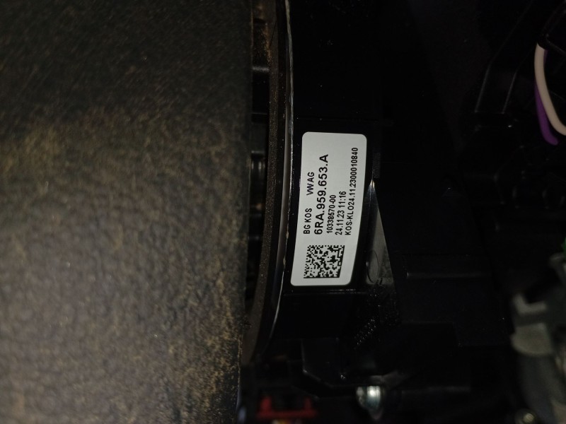 Recambio de anillo airbag para volkswagen t-cross (c11, d31) 1.0 tsi referencia OEM IAM 6RA959653A  