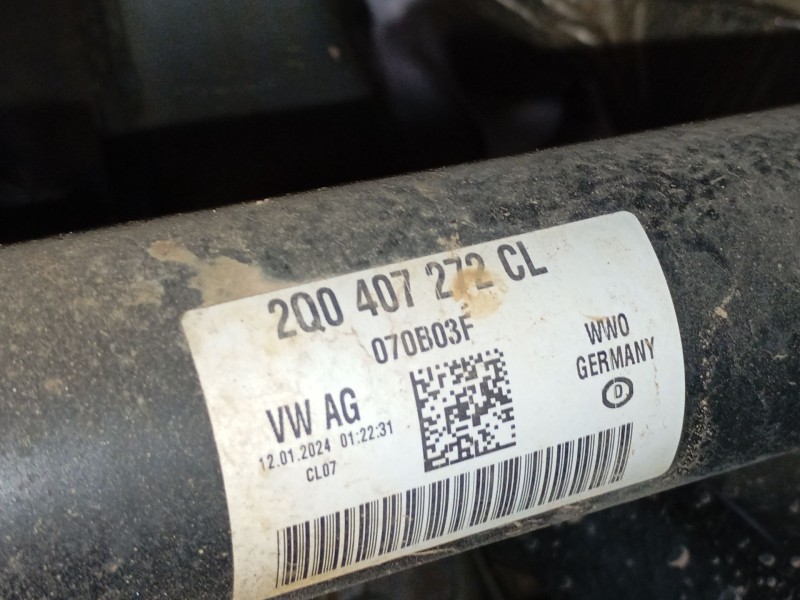 Recambio de transmision delantera derecha para volkswagen t-cross (c11, d31) 1.0 tsi referencia OEM IAM 2Q0407272CL  