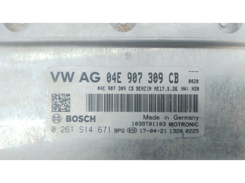 Recambio de centralita motor uce para seat ibiza iv (6j5, 6p1) 1.0 referencia OEM IAM 04E907309CB 0261S14671 