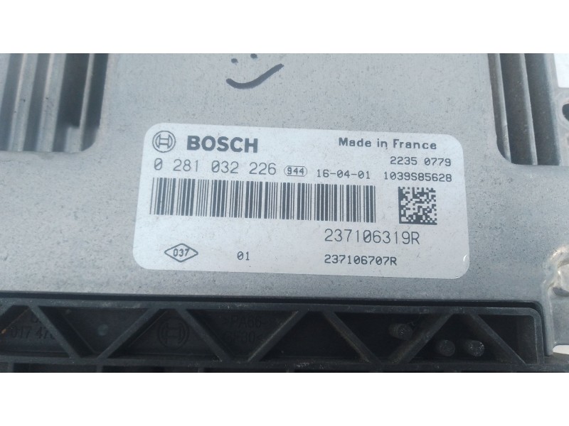 Recambio de centralita motor uce para renault kadjar (ha_, hl_) 1.6 dci 130 referencia OEM IAM 237106319R 0281032226 
