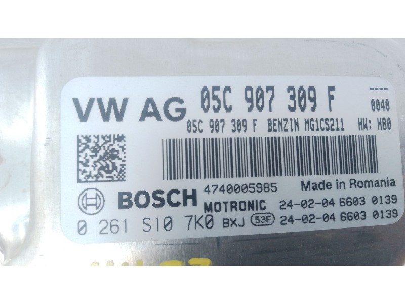 Recambio de centralita motor uce para volkswagen t-cross (c11, d31) 1.0 tsi referencia OEM IAM 05C907309F 0261S107K0 