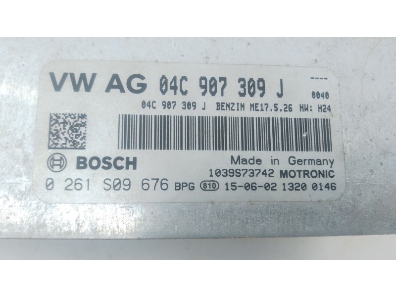 Recambio de centralita motor uce para seat ibiza iv (6j5, 6p1) 1.0 referencia OEM IAM 04C907309J 0261S09676 