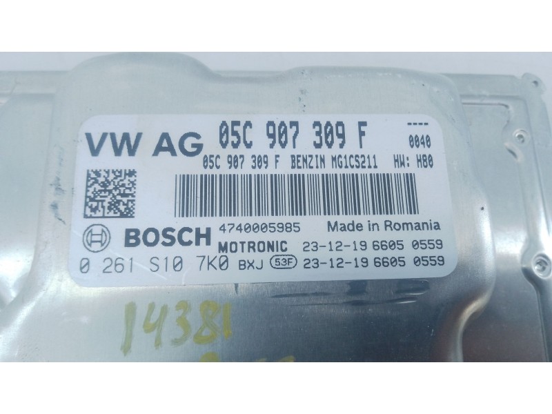 Recambio de centralita motor uce para volkswagen t-cross (c11, d31) 1.0 tsi referencia OEM IAM 05C907309F 0261S107K0 