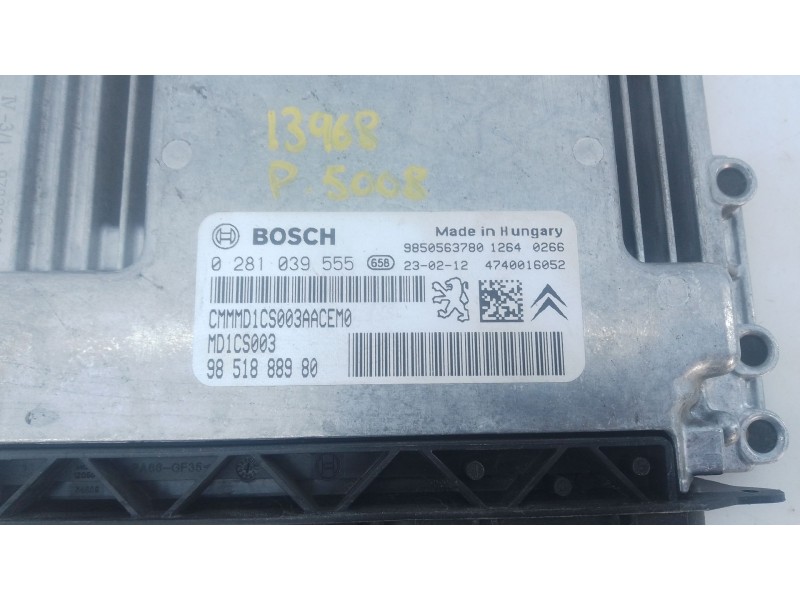 Recambio de centralita motor uce para peugeot 5008 ii (mc_, mj_, mr_, m4_) 1.5 bluehdi 130 (mcyhzj, mcyhzr, mcyhzx) referencia O