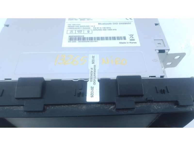 Recambio de sistema navegacion gps para kia niro i (de) 1.6 gdi hybrid referencia OEM IAM   