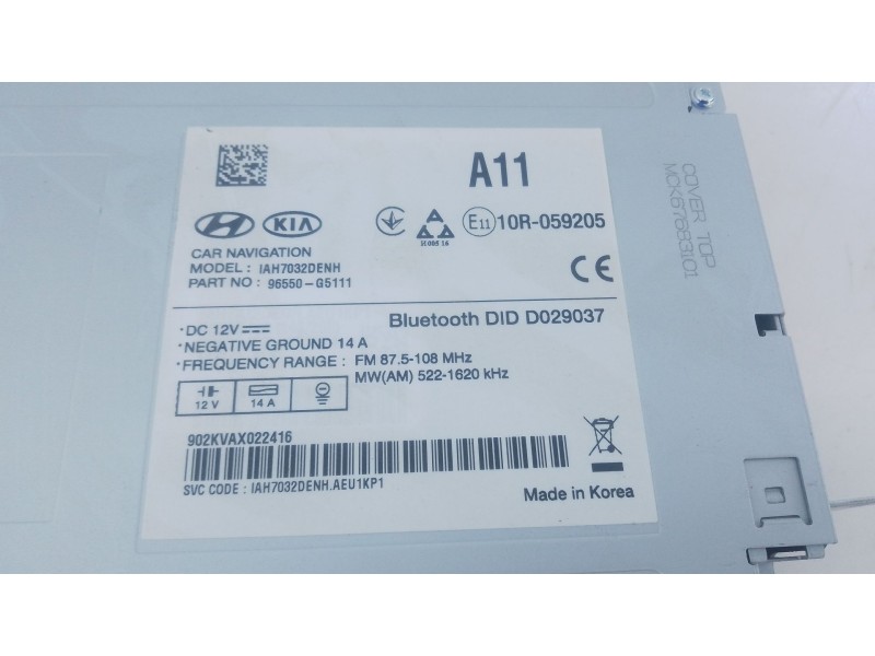 Recambio de sistema navegacion gps para kia niro i (de) 1.6 gdi hybrid referencia OEM IAM   