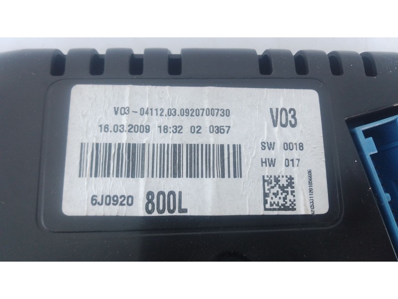 Recambio de cuadro instrumentos para seat ibiza iv (6j5, 6p1) 1.9 tdi referencia OEM IAM   