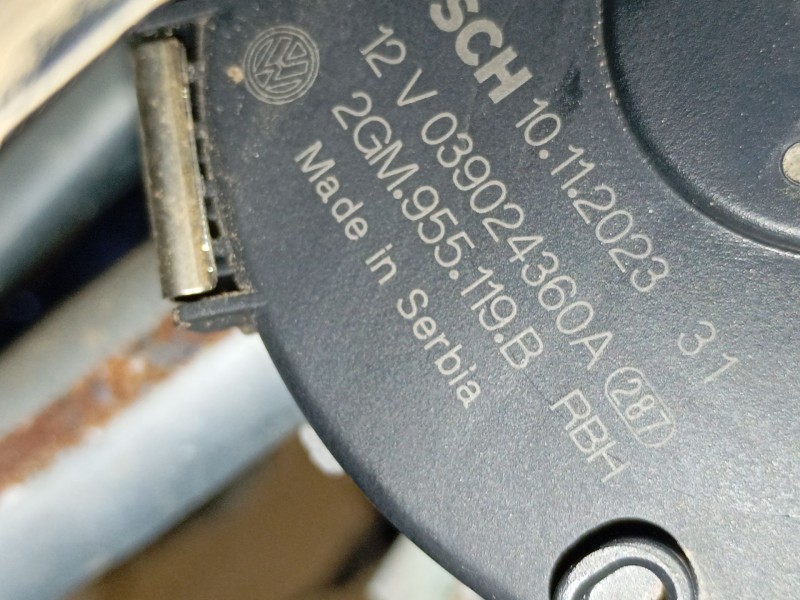 Recambio de motor limpia delantero para volkswagen t-cross (c11, d31) 1.0 tsi referencia OEM IAM 2GM955119B  