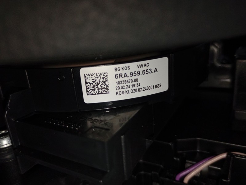 Recambio de anillo airbag para volkswagen t-cross (c11, d31) 1.0 tsi referencia OEM IAM 6R959653A  