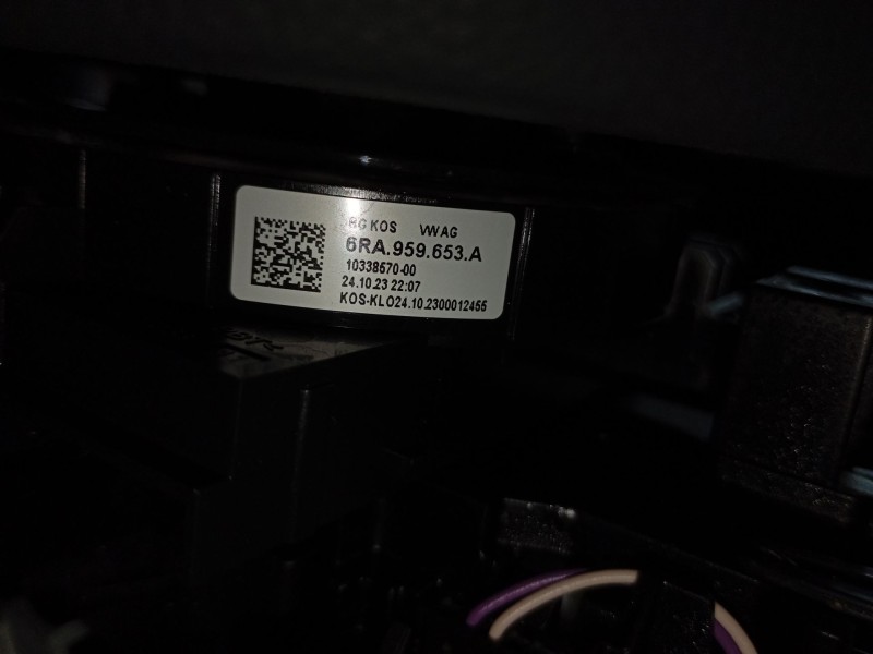 Recambio de anillo airbag para volkswagen t-cross (c11, d31) 1.0 tsi referencia OEM IAM 6RA959653A  