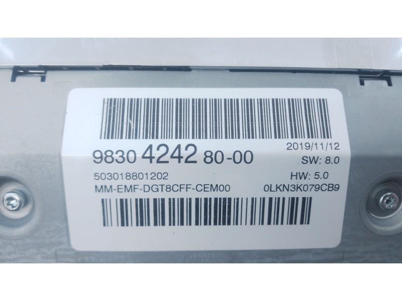 Recambio de sistema navegacion gps para peugeot 3008 ii suv (mc_, mr_, mj_, m4_) 1.2 thp/ puretech 130 (mrhnsm, mrhnsu, mrhnsj, 