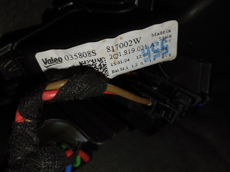 Recambio de ventilador calefaccion para volkswagen t-cross (c11, d31) 1.0 tsi referencia OEM IAM   