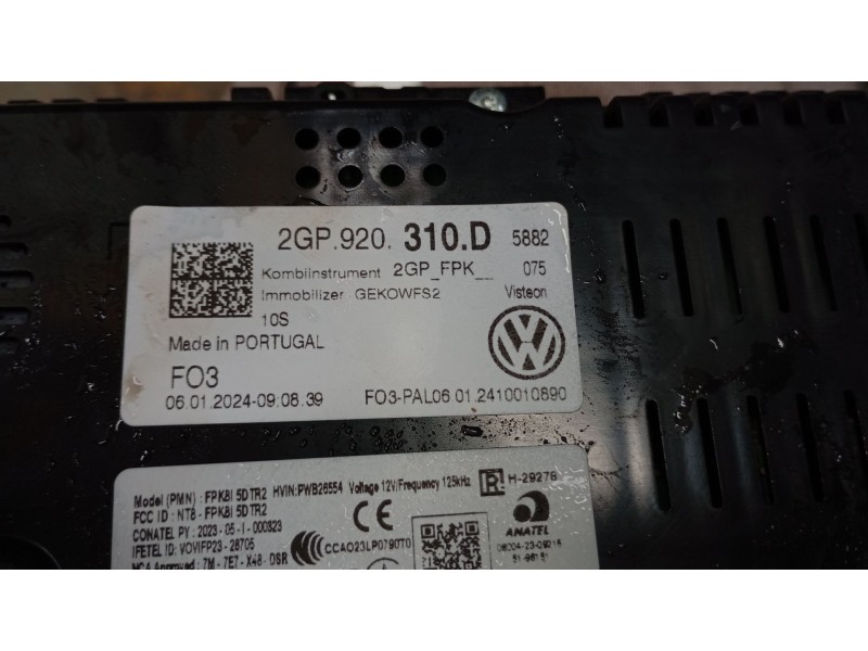 Recambio de cuadro instrumentos para volkswagen t-cross (c11, d31) 1.0 tsi referencia OEM IAM   