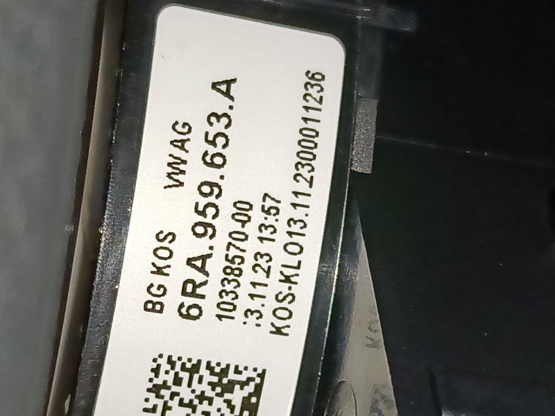 Recambio de anillo airbag para volkswagen t-cross (c11, d31) 1.0 tsi referencia OEM IAM 6RA959653A  