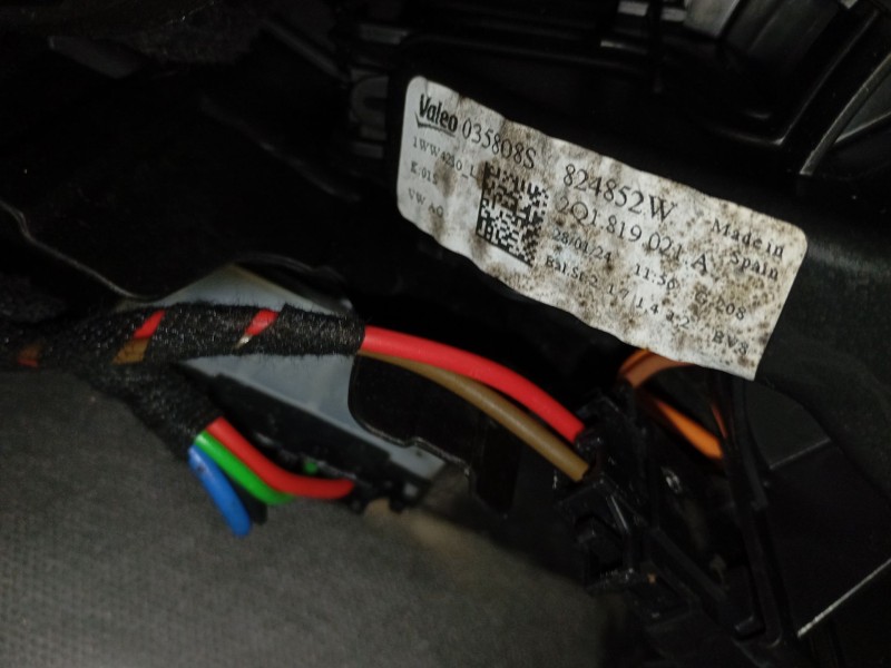 Recambio de ventilador calefaccion para volkswagen t-cross (c11, d31) 1.0 tsi referencia OEM IAM 2Q1819021A  