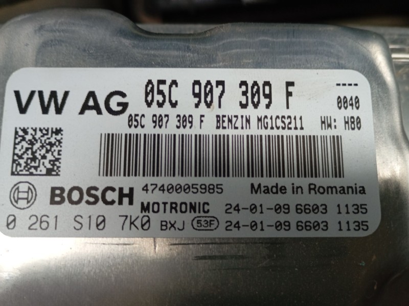 Recambio de centralita motor uce para volkswagen t-cross (c11, d31) 1.0 tsi referencia OEM IAM 05C907309F 0261S107K0 