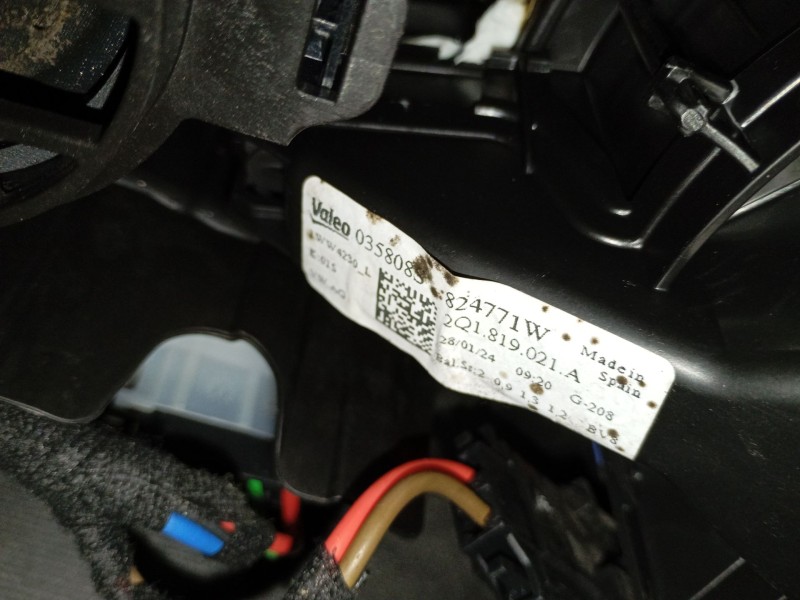 Recambio de ventilador calefaccion para volkswagen t-cross (c11, d31) 1.0 tsi referencia OEM IAM 2Q1819021A  