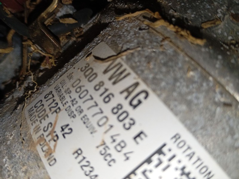 Recambio de compresor aire acondicionado para volkswagen t-cross (c11, d31) 1.0 tsi referencia OEM IAM 3Q0816803E  