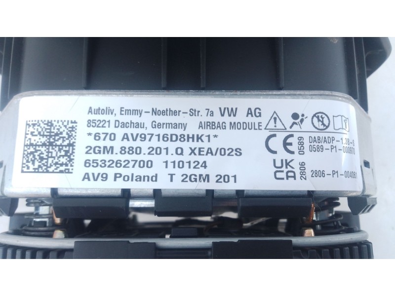 Recambio de airbag delantero izquierdo para volkswagen t-cross (c11, d31) 1.0 tsi referencia OEM IAM   