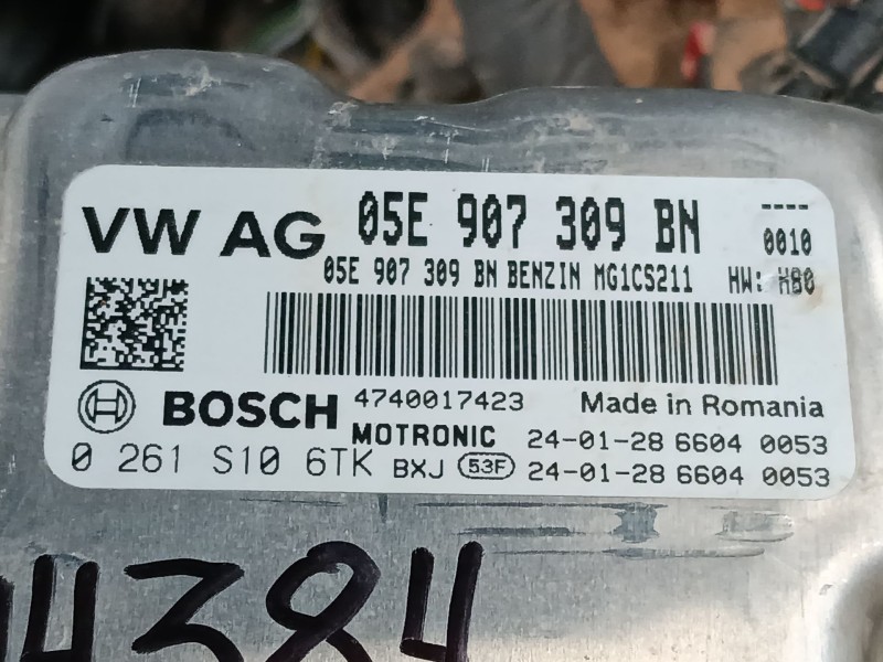 Recambio de centralita motor uce para audi q2 (gab, gag) 35 tfsi referencia OEM IAM 05E907308BN 0261S106TK 
