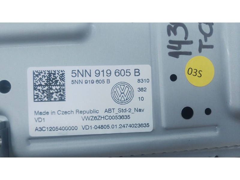 Recambio de sistema navegacion gps para volkswagen t-cross (c11, d31) 1.0 tsi referencia OEM IAM   