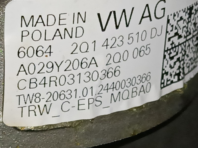 Recambio de columna direccion para volkswagen t-cross (c11, d31) 1.0 tsi referencia OEM IAM   