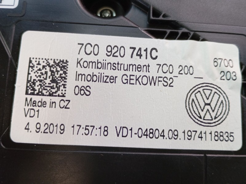 Recambio de cuadro instrumentos para volkswagen crafter furgoneta (sy_, sx_) 2.0 tdi referencia OEM IAM 7C0920741C  