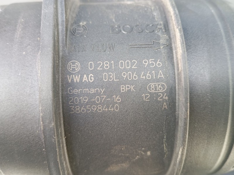 Recambio de caudalimetro para volkswagen crafter furgoneta (sy_, sx_) 2.0 tdi referencia OEM IAM 03L906461A 0281002956 