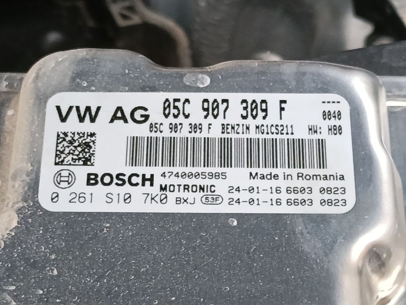 Recambio de centralita motor uce para volkswagen t-cross (c11, d31) 1.0 tsi referencia OEM IAM 05C907308F 0261S107K0 