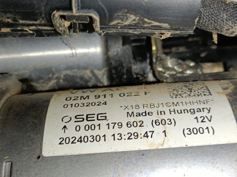 Recambio de motor arranque para volkswagen t-roc (a11, d11) 1.5 tsi referencia OEM IAM 02M911022F  
