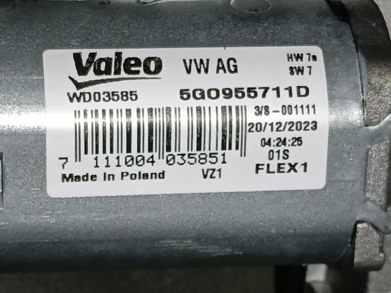 Recambio de motor limpia trasero para volkswagen t-roc (a11, d11) 1.5 tsi referencia OEM IAM   