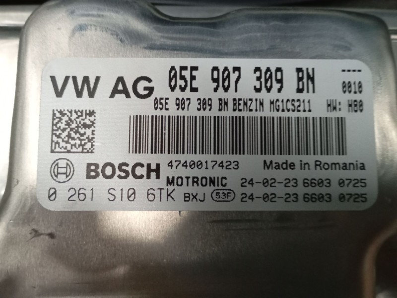 Recambio de centralita motor uce para volkswagen t-roc (a11, d11) 1.5 tsi referencia OEM IAM 05E907309BN 0261S106TK 