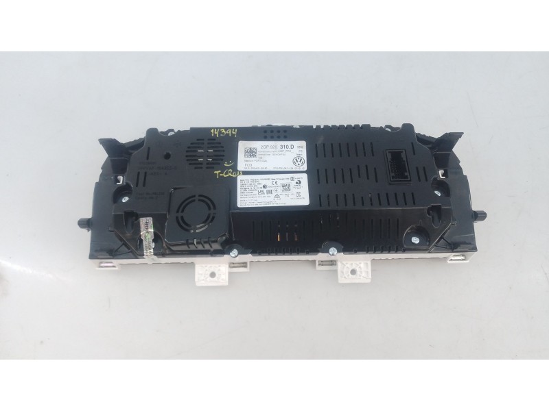 Recambio de cuadro instrumentos para volkswagen t-cross (c11, d31) 1.0 tsi referencia OEM IAM 2GP920310D  