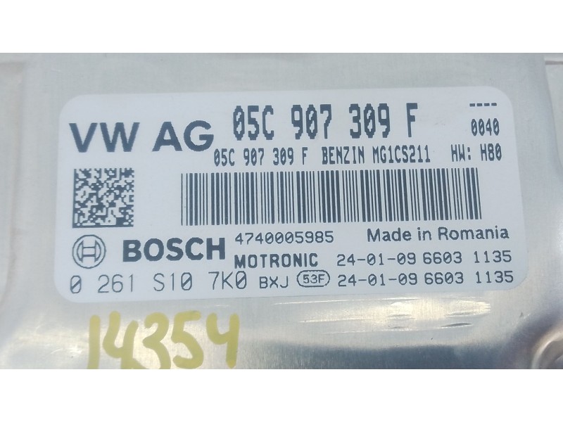 Recambio de centralita motor uce para volkswagen t-cross (c11, d31) 1.0 tsi referencia OEM IAM 05C907309F 0261S107K0 