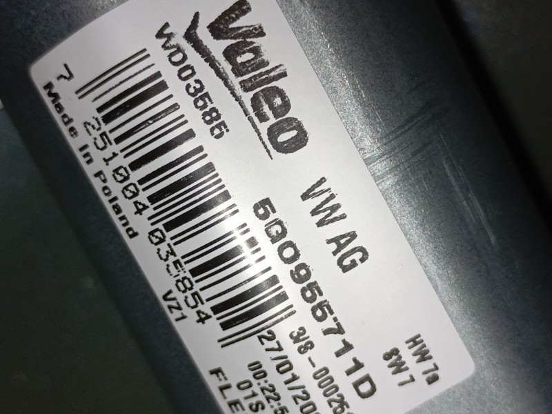 Recambio de motor limpia trasero para volkswagen t-roc (a11, d11) 1.5 tsi referencia OEM IAM 5G0955711D  