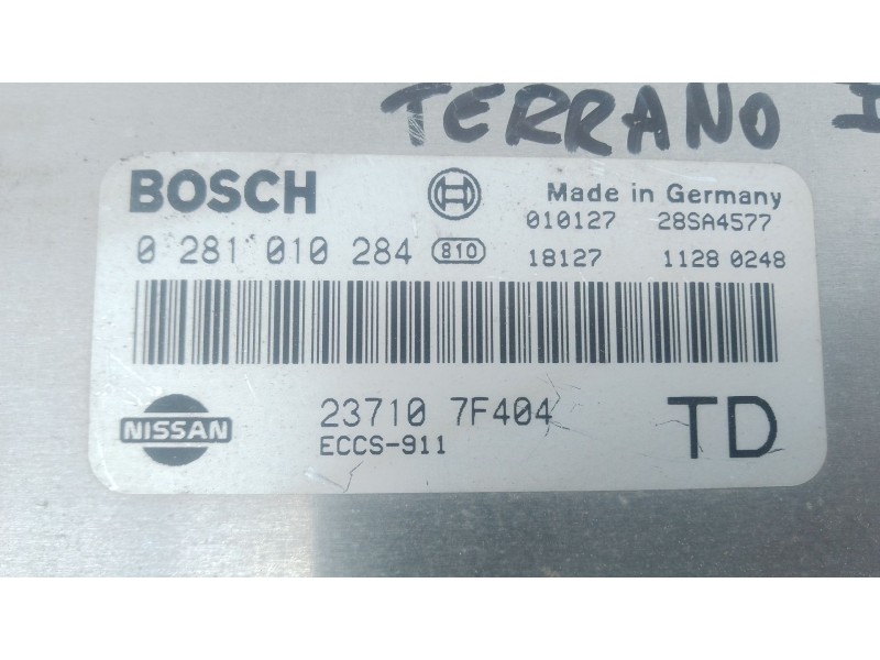 Recambio de centralita motor uce para nissan terrano ii (r20) 2.7 tdi 4wd referencia OEM IAM 237107F404 0281010284 