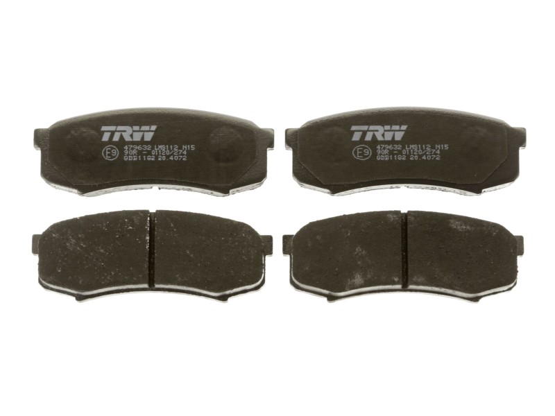 Recambio de pastillas freno traseras para toyota land cruiser 80 (_j8_) 4.2 td (hdj80) referencia OEM IAM B111216 GDB1182 332293