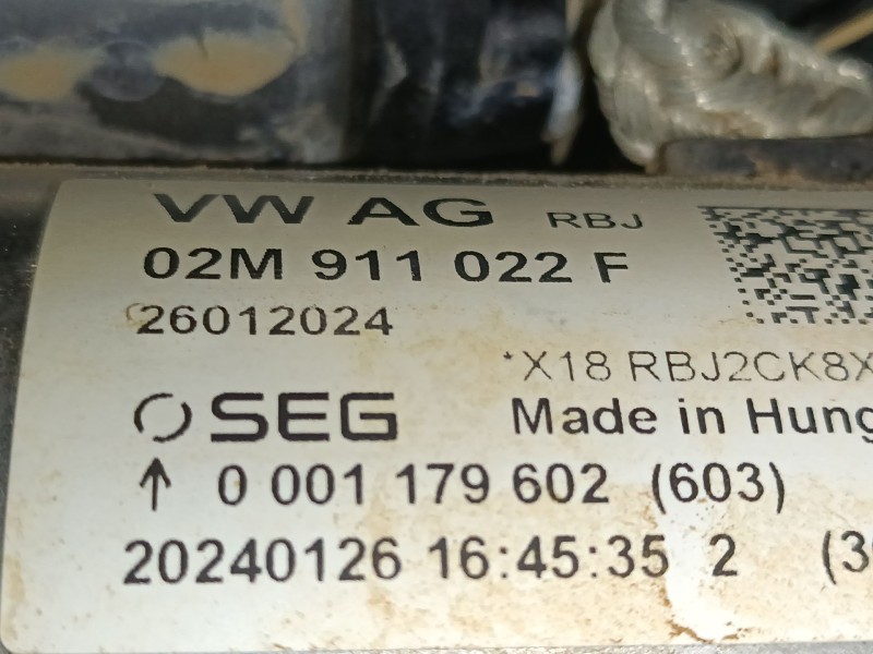 Recambio de motor arranque para volkswagen t-roc (a11, d11) 1.5 tsi referencia OEM IAM 02M911022F  