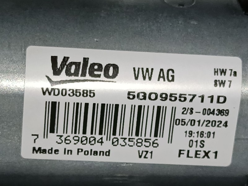 Recambio de motor limpia trasero para volkswagen t-roc (a11, d11) 1.0 tsi referencia OEM IAM 5G0955711D  